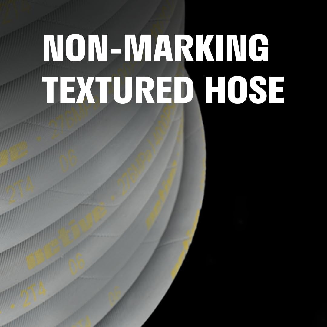 ACTIVE Pressure Washer Hose 50 Ft 5/16" - Kink Resistant Steel braided Power Washer Hose for All Electric & Gas Pressure Washers, Flex Hose w/Max 4000 PSI & 12 GPM at a peak temperature of 212F