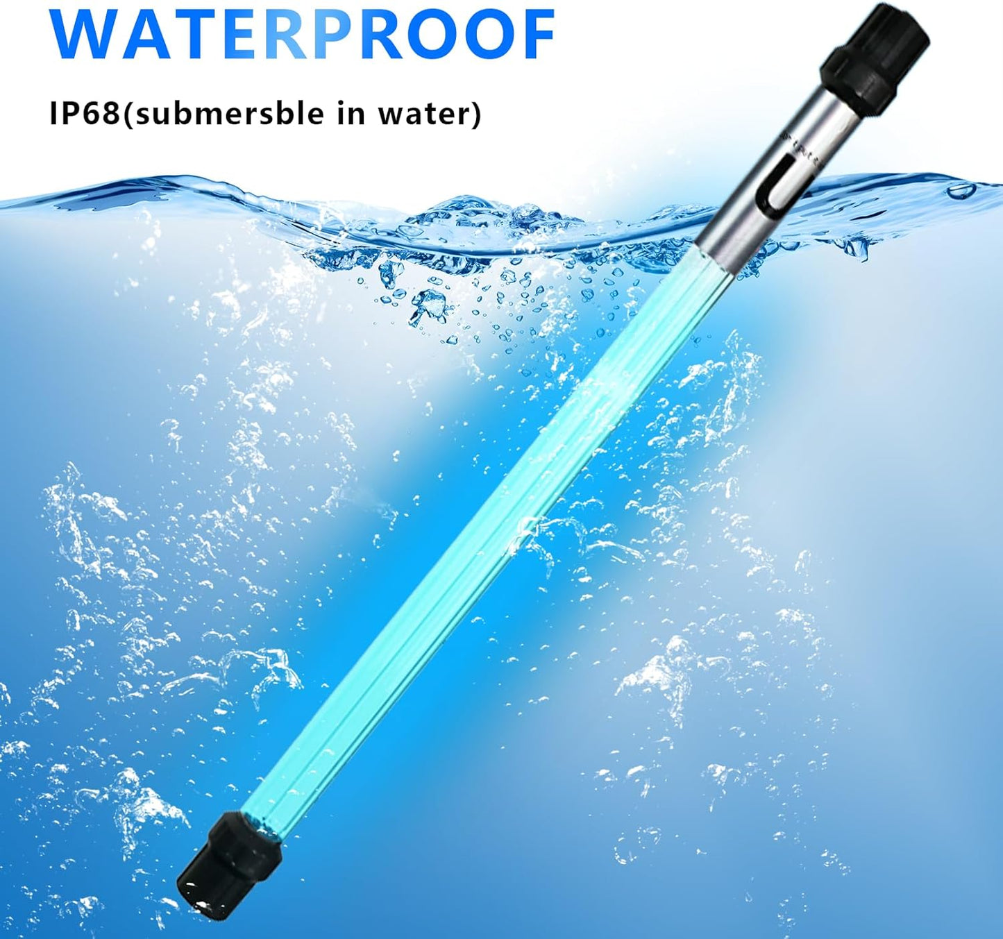 55W Aquarium UV Light for 500-5500 Gallon, UV Pond Water Clarifier for Koi Pond, Swimming Pool, Spa, Large Fish Tank, Cold Plunge
