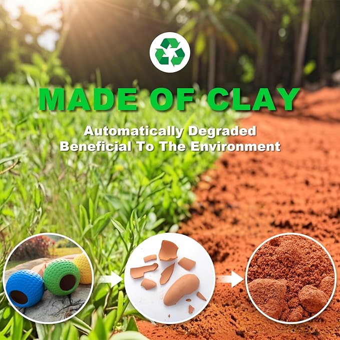 Tuzinano Self Watering Planter Insert Terracotta Watering Spikes Premium Plant Watering Devices Irrigation Dripper Self Watering Spikes Automatic Plant Accessories 4 Packs