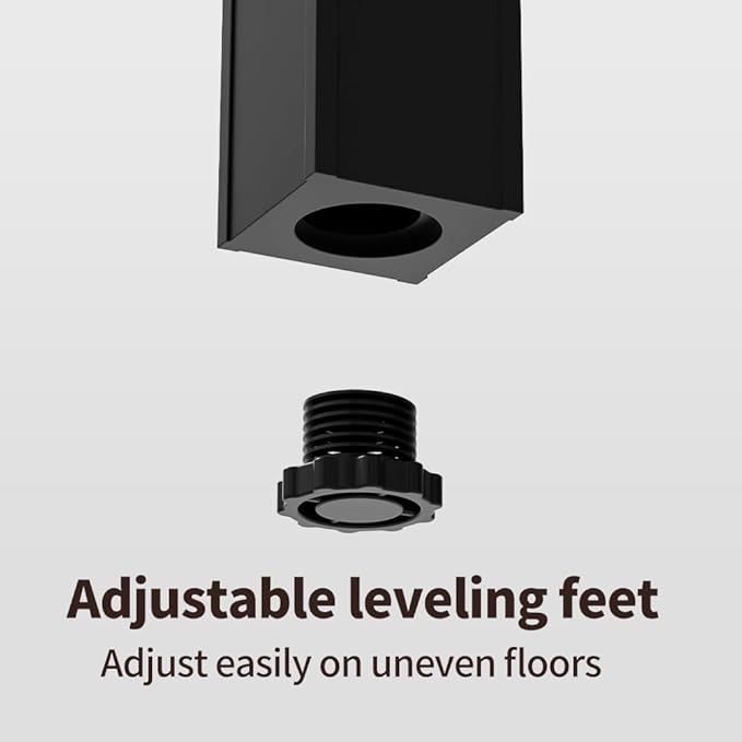 DHYGOTFUR Tall Plant Stand Indoor, Modern Black Aluminum Alloy Plant Shelf, Corner Flower Pot Holder Organizer for Living Room, Balcony, Patio, Garden (L11.8 x W11.8 x H27.6 inch)