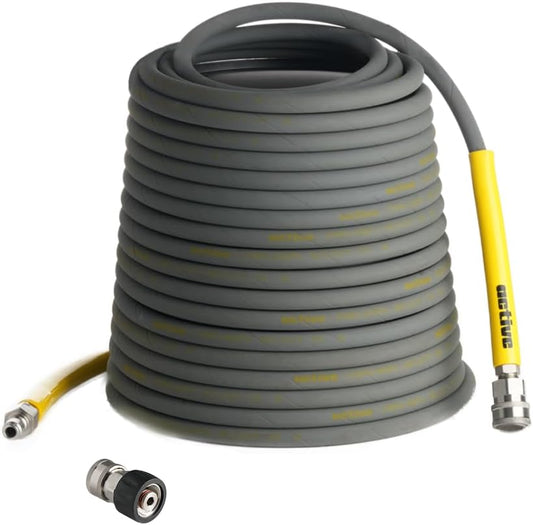 ACTIVE Pressure Washer Hose 50 Ft 5/16" - Kink Resistant Steel braided Power Washer Hose for All Electric & Gas Pressure Washers, Flex Hose w/Max 4000 PSI & 12 GPM at a peak temperature of 212F