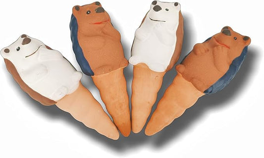 Tuzinano Self Watering Planter Insert Terracotta Watering Spikes Premium Plant Watering Devices Irrigation Dripper Self Watering Spikes Automatic Plant Accessories 4 Packs