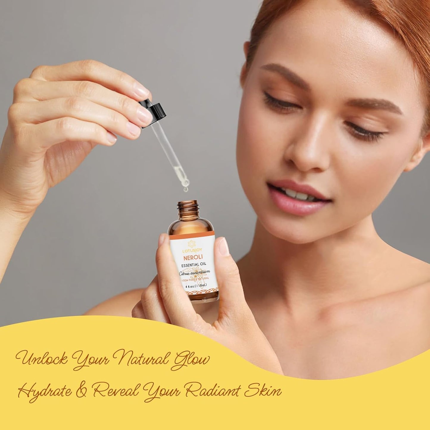 Neroli Essential Oil Organic for Skin Diffuser Room Spray, 100% Pure Bitter Orange Blossom Essential Oil Neroli 4 Oz