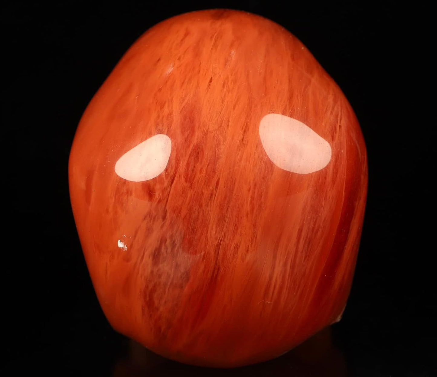 Skullis 5.0" Smelted Quartz Super Realistic Crystal Skull, Hand Carved Gemstone Fine Art Sculpture, Reiki Healing Stone Statue.2025 Z8