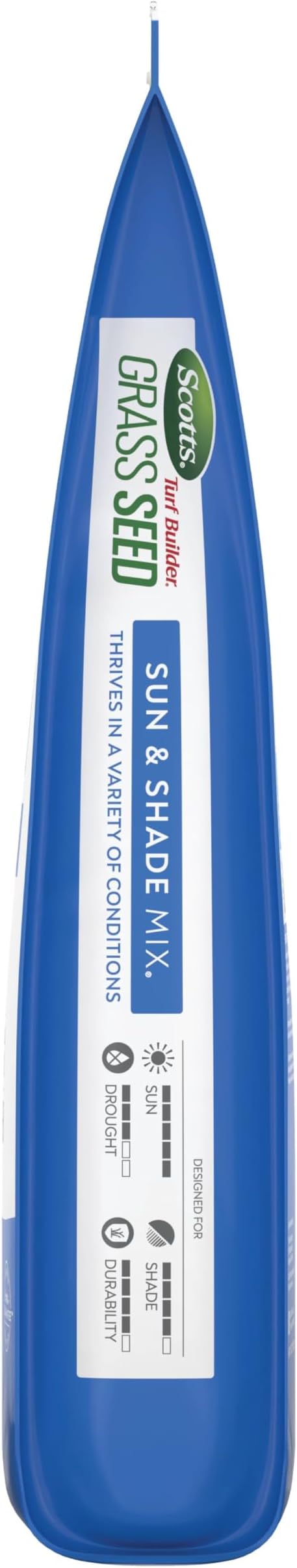 Scotts Turf Builder Grass Seed Sun and Shade Mix with Fertilizer and Soil Improver, Thrives in Many Conditions, 32 lbs.