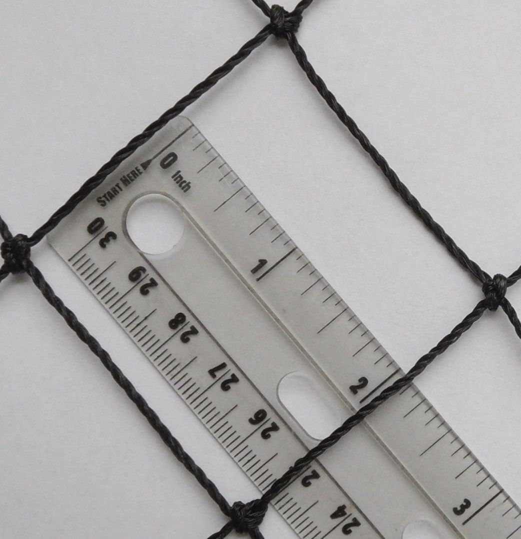 Poultry Netting 1" or 2" Mesh Heavy Knotted Nets Aviary Gamefowl Quail Chicken Bird Block Net Long Lasting Break/Burst 85/245 lb Polyethylene 8-10 Year Lifespan (25' X 25', 1)