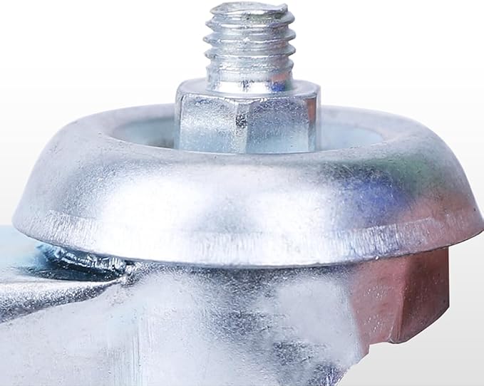 FLRISNTIG Round Plant Stand with Wheels, Heavy Duty for Indoor Outdoor, Large Rolling Dolly Planter Caddy on Casters to Carry Potted Flower Pot, Round (Silver 2PC, 16")