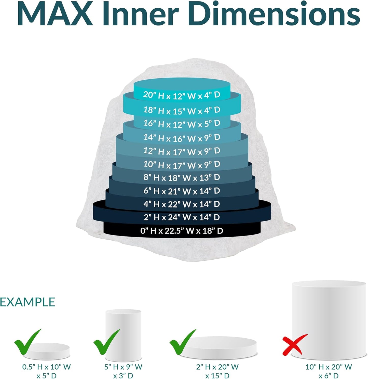 Sunnydaze 21.5” H Polyresin Faux Landscape Rock Cover - Lightweight Fake Rock Well Pump Cover for Outside - Brown - 2-Pack