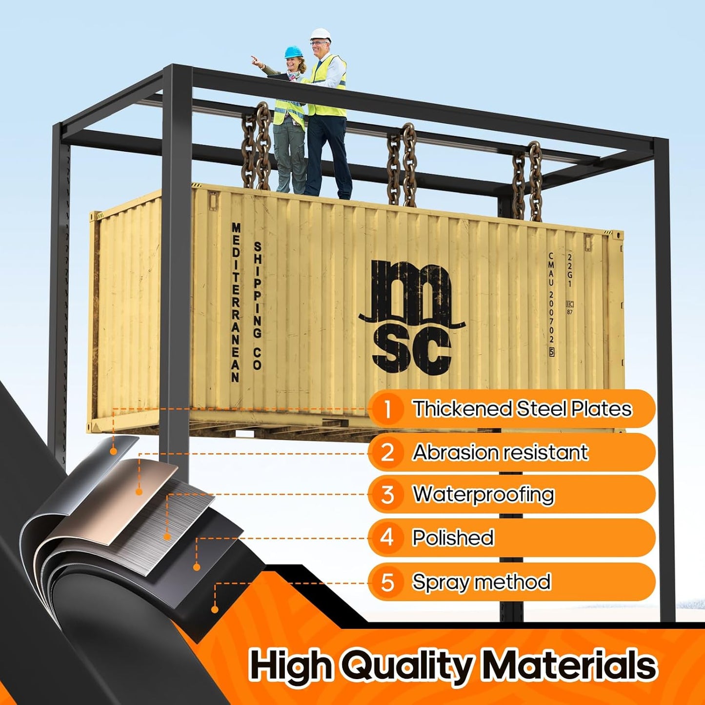 Garage Shelving Heavy Duty,5 Tier Adjustable Metal Shelving Storage Rack,Storage Shelves,48" Wx20 Dx72.2 H,Industrial Shelving Unit for Basement,Warehouse,Garage Organization.1 Pack