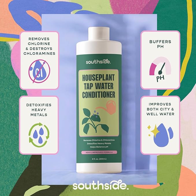 Southside Plants Tap Water Conditioner for Houseplants & Hydroponics - Remove Chlorine, Chloramines & Heavy Metals, Buffers pH - 8 Oz