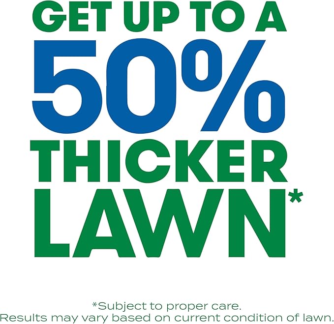 Scotts Turf Builder Thick'R Lawn Sun and Shade, Combination Seed, Fertilizer and Soil Improver, Thickens Thin Grass, 40 lbs.