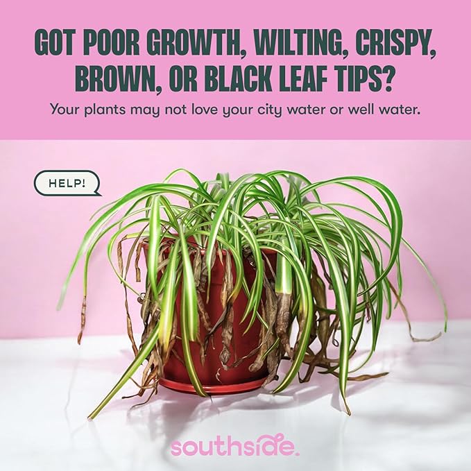 Southside Plants Tap Water Conditioner for Houseplants & Hydroponics - Remove Chlorine, Chloramines & Heavy Metals, Buffers pH - 8 Oz