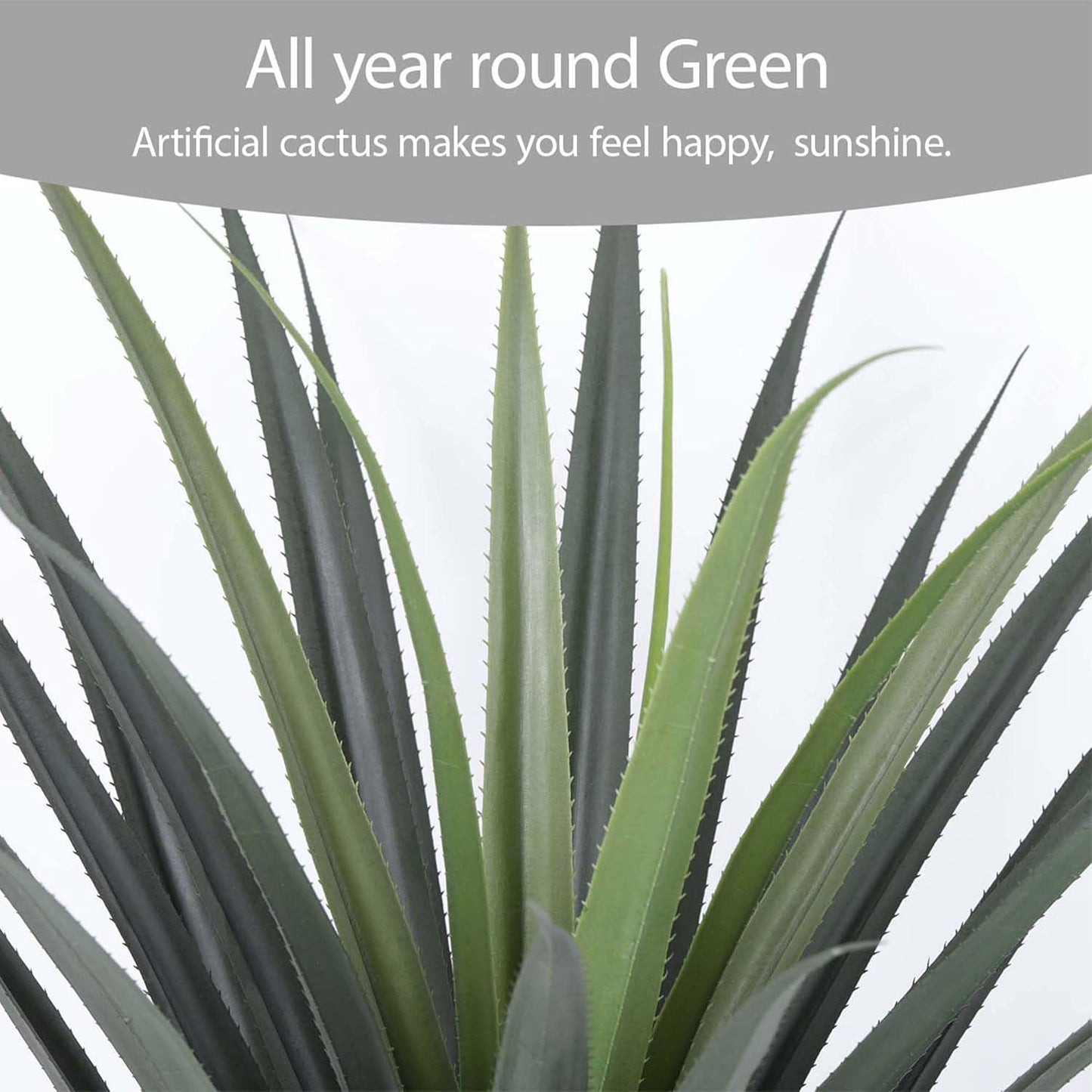 Artificial Spiked Agave Plant 40inch Faux Agave Plants for Front Porch Patio Indoor Outdoor Home Office Decor