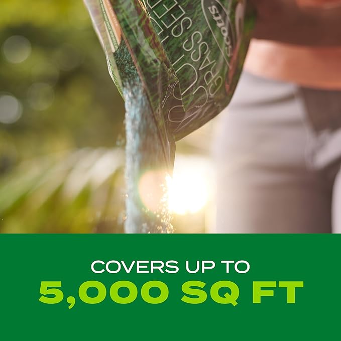 Scotts Turf Builder Rapid Grass Sun and Shade Mix, Grass Seed with Fertilizer for Full, Green Grass in Just Weeks, 10 lbs.