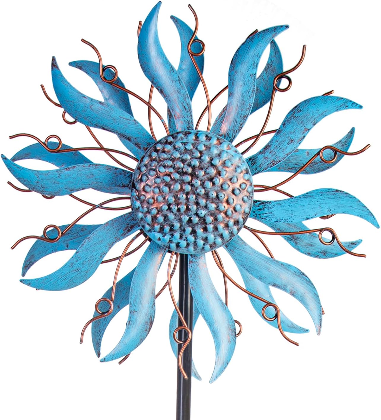 Wind Spinner Outdoor Decoration, 57”H*13”D Wind Sculptures Metal Yard Art Windmill, Pinwheels for Yard and Garden