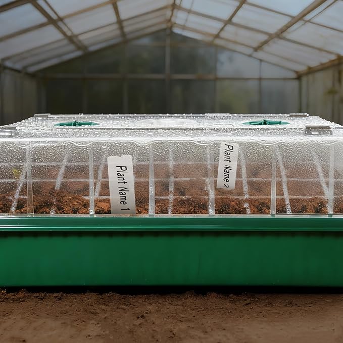 120-Cell Self-Watering Seed Starter Tray with Grow Light,2 Sets of 60-Cell Seed Starter Kit with Tall Humidity Dome,Indoor Seedling Starting Germination Kit with 4 Full-spectrum Growing Light Tubes