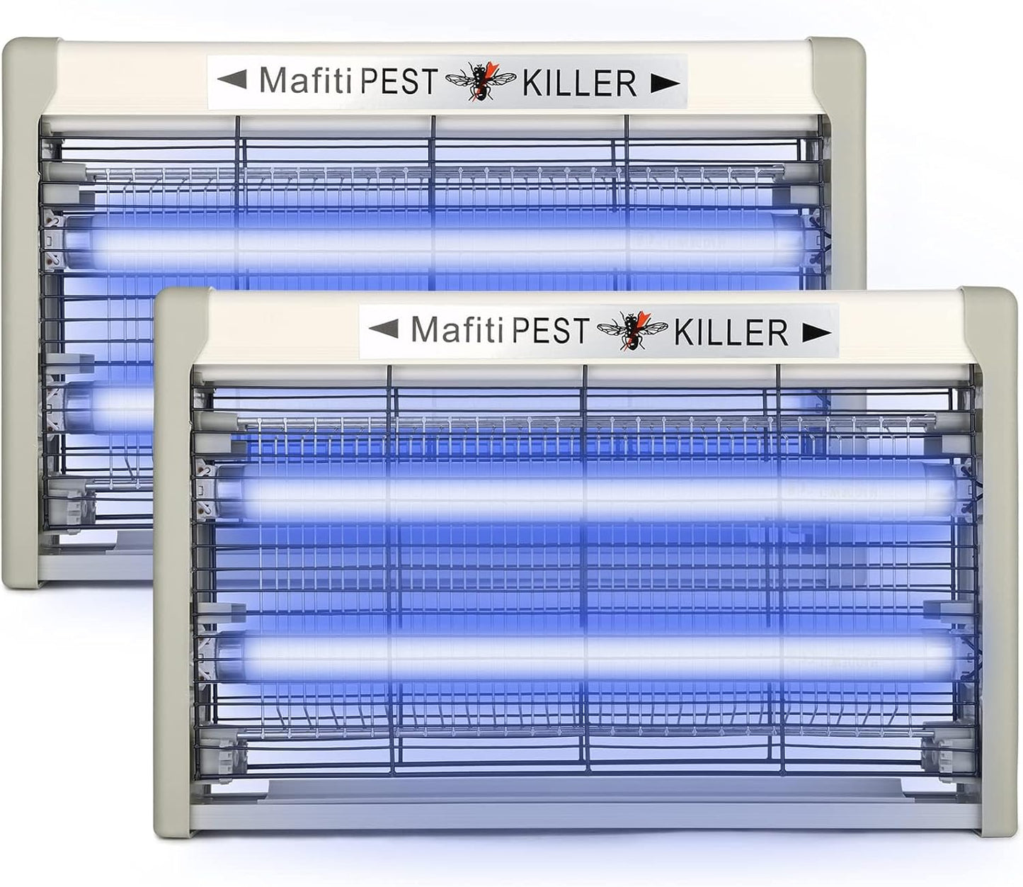mafiti Electric Bug Zapper, Powerful 20w Fly Zapper Traps Indoor Electric Mosquito Zapper Fly Killer Gnats Fruit Trap for Home Restaurants Kitchen Garden 2Pack