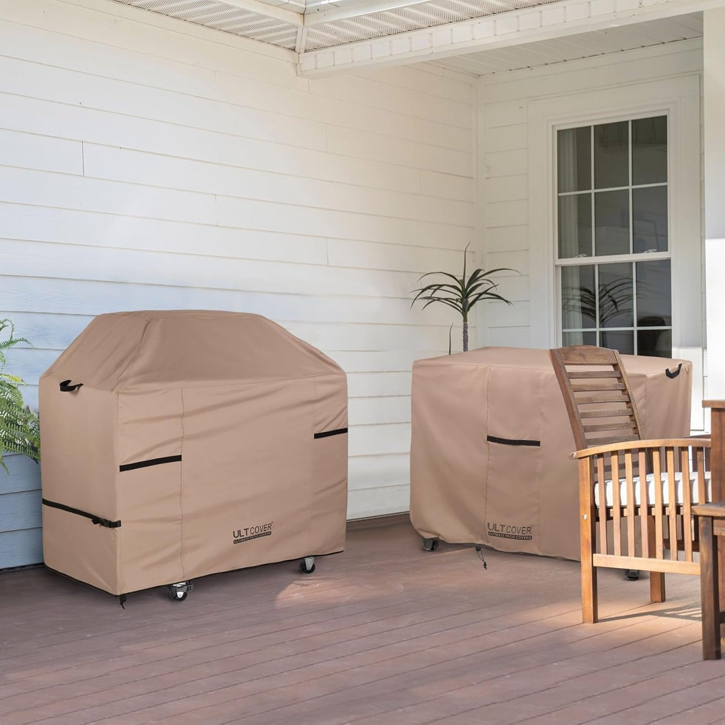 ULTCOVER Waterproof Grill Cover 55 inch, Heavy Duty BBQ Cover for 3-5 Burners Outdoor Gas Barbecue Grill