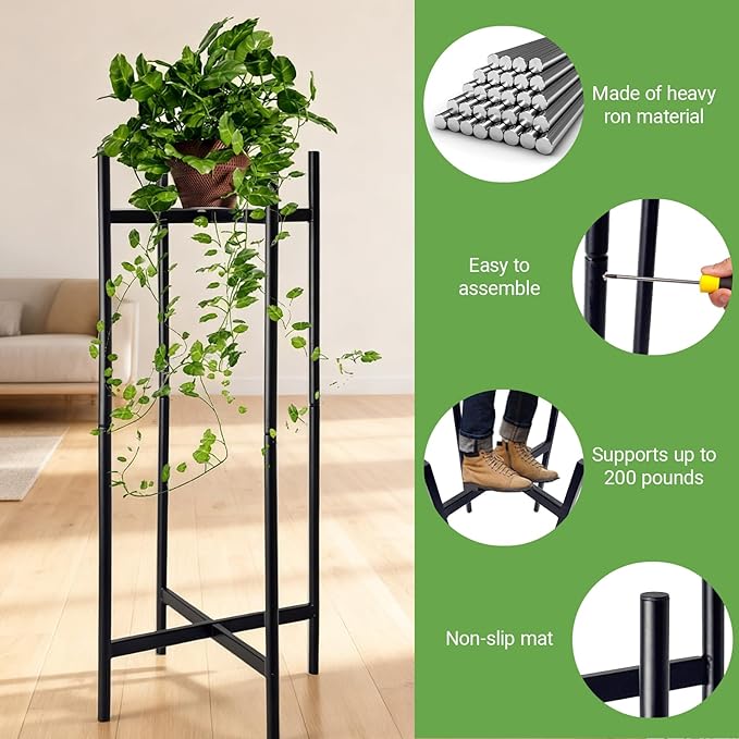XYCCRX 2PC High end Plant Rack, Suitable for Indoor and Outdoor Multi-Layer Flowerpot Support, Suitable for Use in Gardens, Terraces, Courtyards, and Offices
