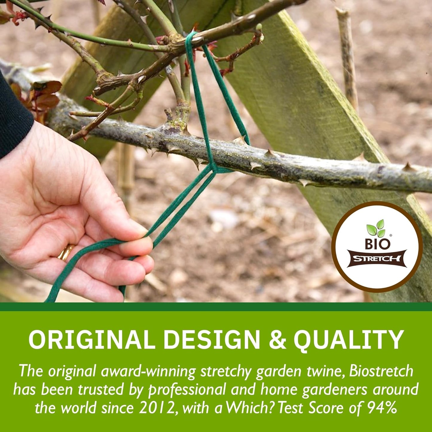 Soft Garden Plant Ties for Indoor & Outdoor Plants - Strong & Stretchy Cut-to-Length Plant Tape for Climbing Plants, Tomato Vines & Home Gardening (656 ft / 200M)