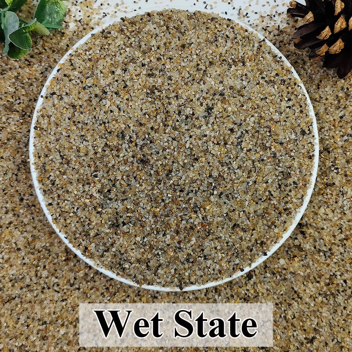 10lbs Aquarium Gravel, 1/16"(0.6-1.2mm) Natural River Rocks Succulent Cactus Pea Gravel for Plants, Fish Tank, Decorative Pebbles for Gardening, Flower Pots, Vase Fillers, Landscaping