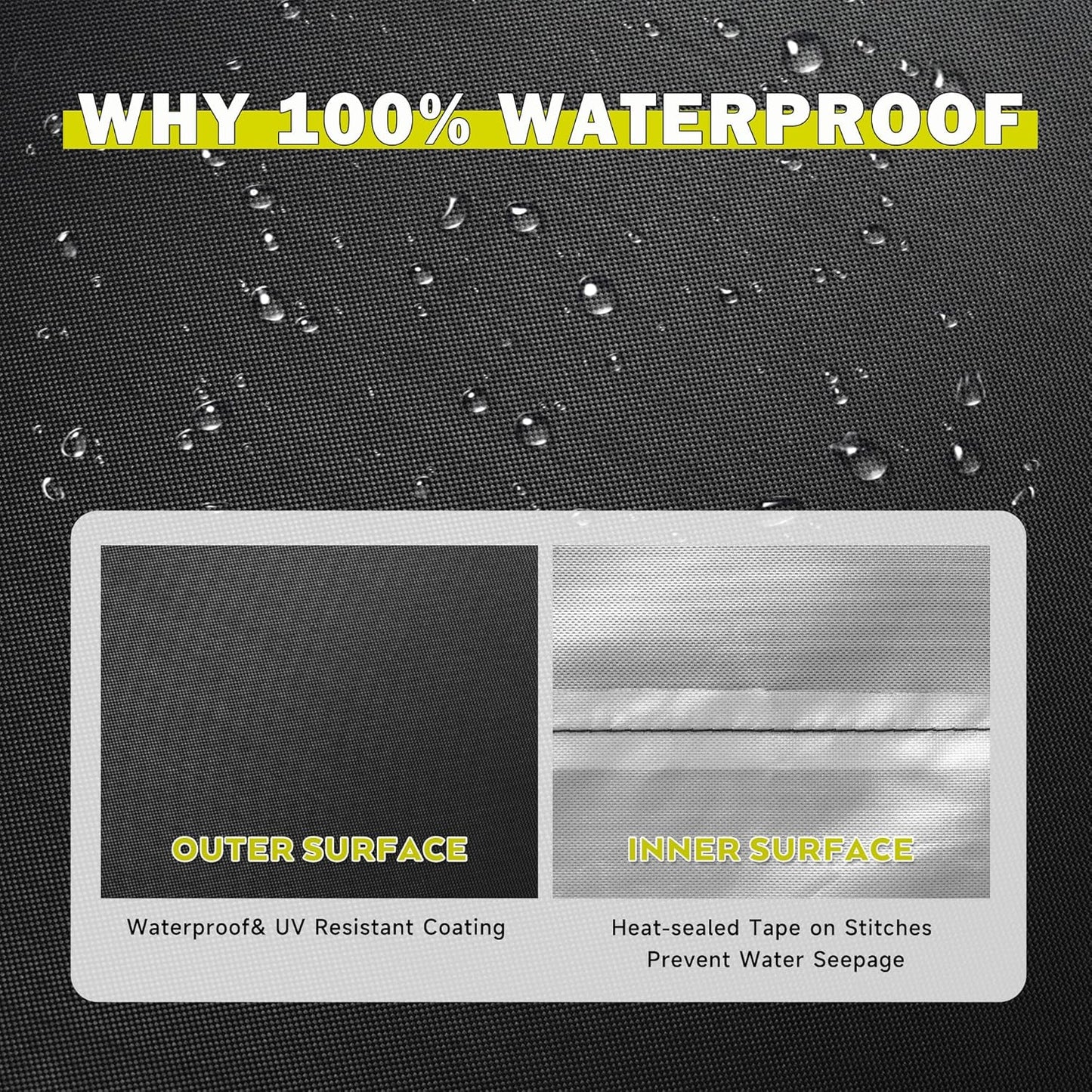 Griddle Cover for Royal Gourmet GB8001B 8-Burner Gas Grill, Flat Top Grill Cover for Royal Gourmet GB8003 8-Burner Outddor Griddle-Waterproof
