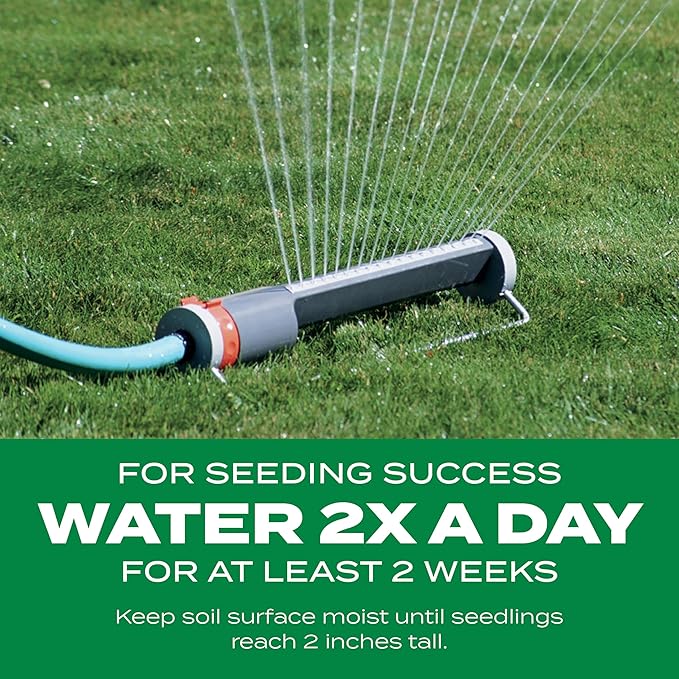 Scotts Turf Builder Thick'R Lawn Sun and Shade, Combination Seed, Fertilizer and Soil Improver, Thickens Thin Grass, 40 lbs.